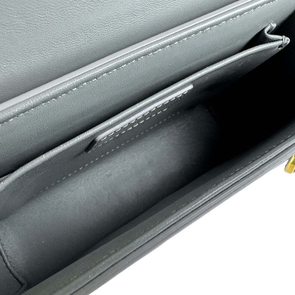 CHRISTIAN DIOR Gray Leather Shoulder Bag - Picture 5 of 12